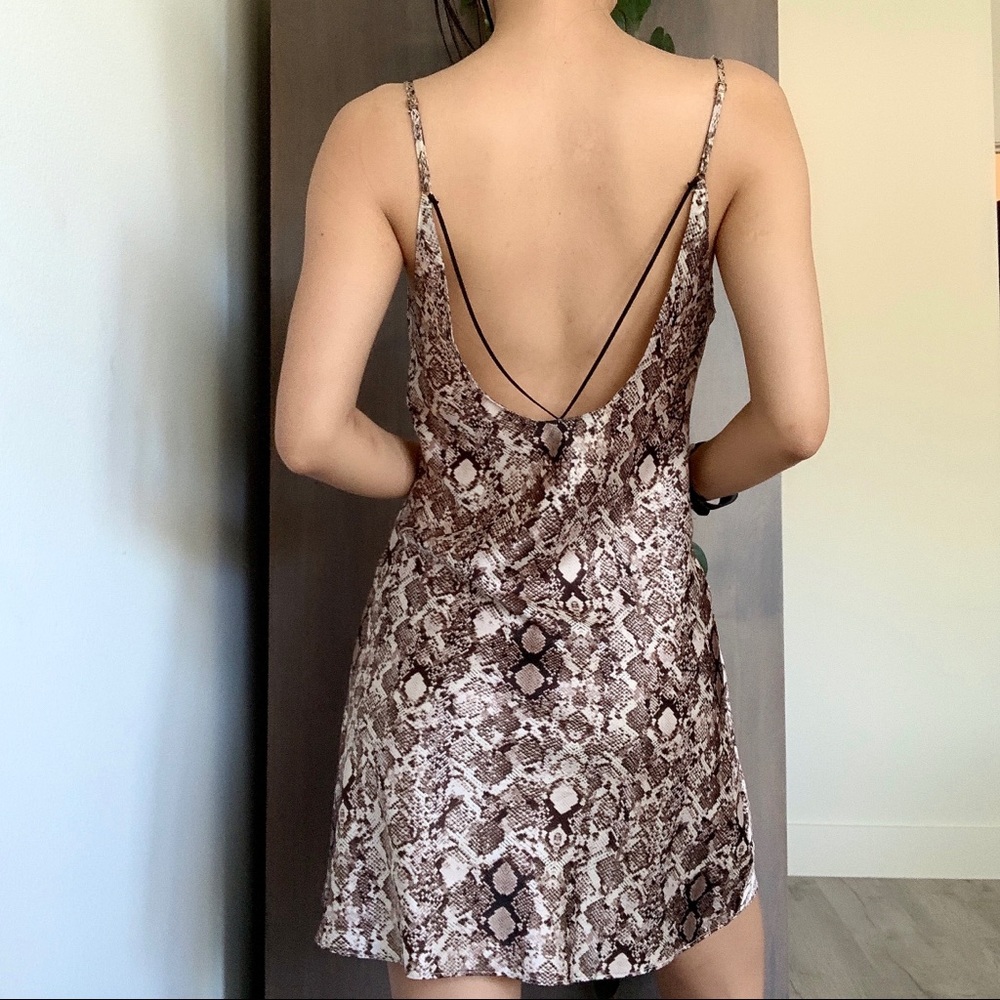 Vintage Victoria’s Secret Silky Slip Dress in Snake Print NWOT